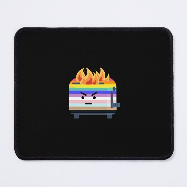 Item preview, Pride Toaster on Fire designed and sold by octopunkmedia.