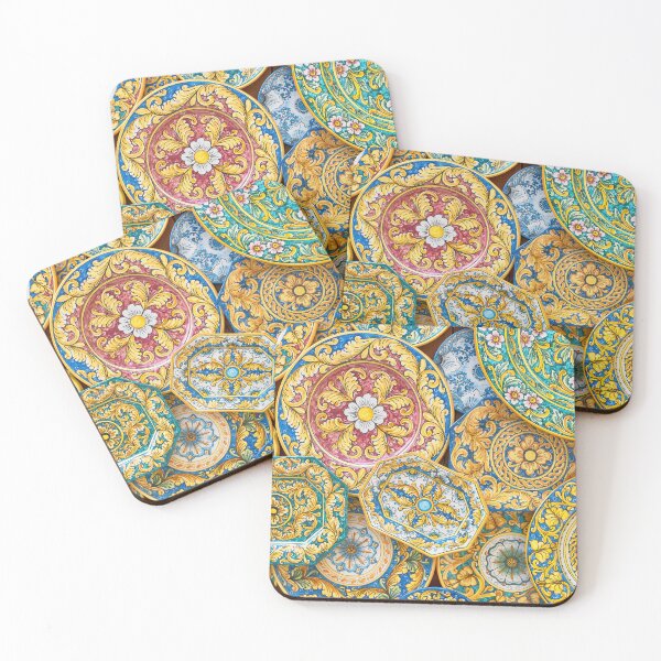Item preview, Beautiful ceramic plates in colourful patterns. designed and sold by cloud7.