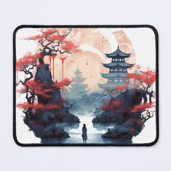Item preview, "Harmony in Sakura: Captivating Japanese Landscapes on Redbubble" designed and sold by DesignHeaven24.