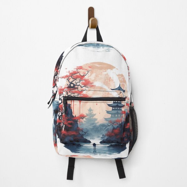 Item preview, "Harmony in Sakura: Captivating Japanese Landscapes on Redbubble" designed and sold by DesignHeaven24.