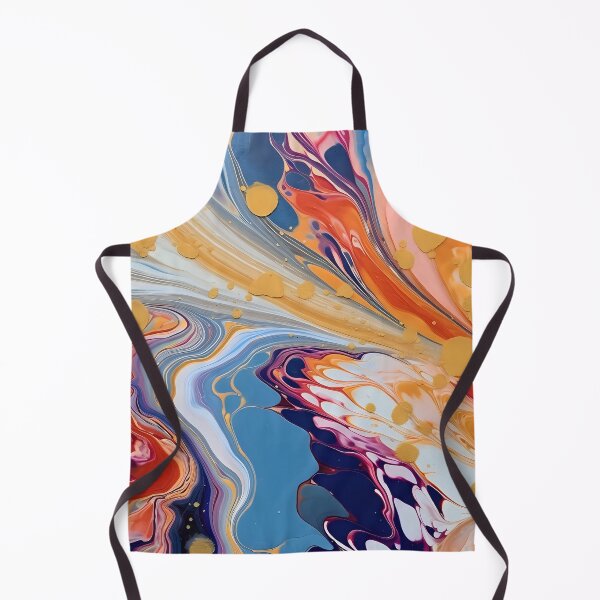 Aperçu de l'œuvre Copie de Marbled Abstractions II : Explorations de la couleur et de la forme dans l'art abstrait créée et vendue par InsaneLEDP.