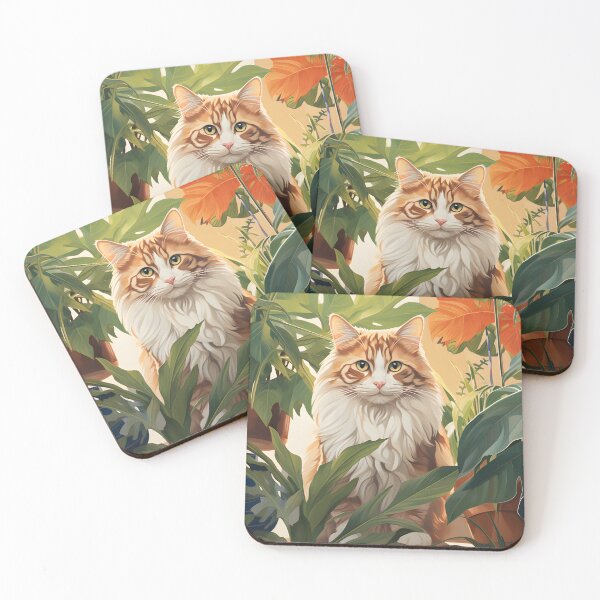 Item preview, Purrfect Harmony: Cats and Plants designed and sold by KittyStampedeCo.