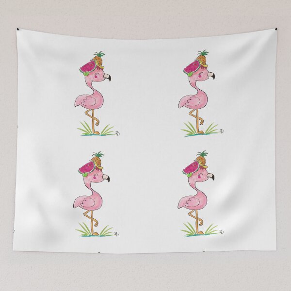 Item preview, Flamingo with fresh fruits designed and sold by Fradema.