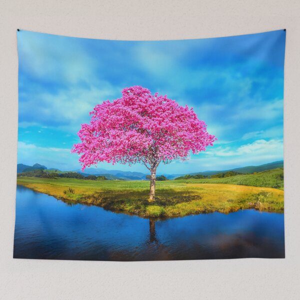 Item preview, Pink Blossom Tree designed and sold by ArtFactoryAI.