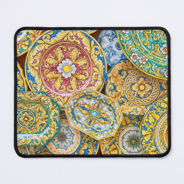 Item preview, Beautiful ceramic plates in colourful patterns. designed and sold by cloud7.