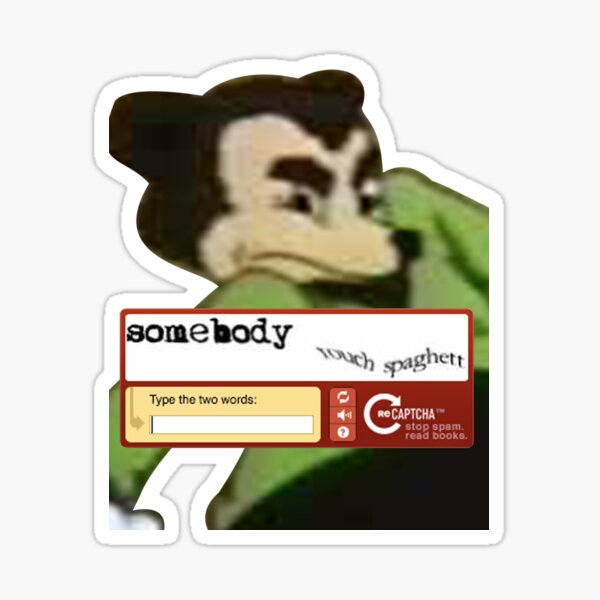 Somebody Toucha My Spaghett! Sticker