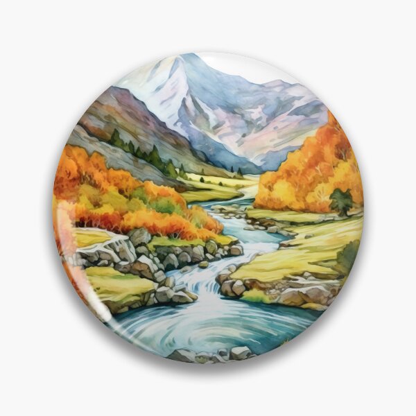 Item preview, Mountain Valley Clipart, Alpine Beauty, Majestic Peaks, Scenic Vista, Valley Serenity, Mountain Escape, Panoramic Views designed and sold by CoolorPaint.
