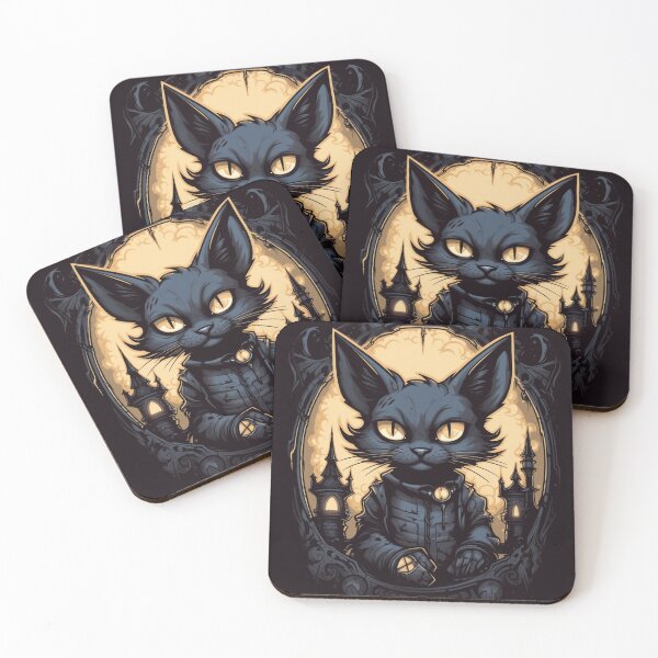 Item preview, Dark Academia Gothic Cat  designed and sold by FrostyDigitalJ.