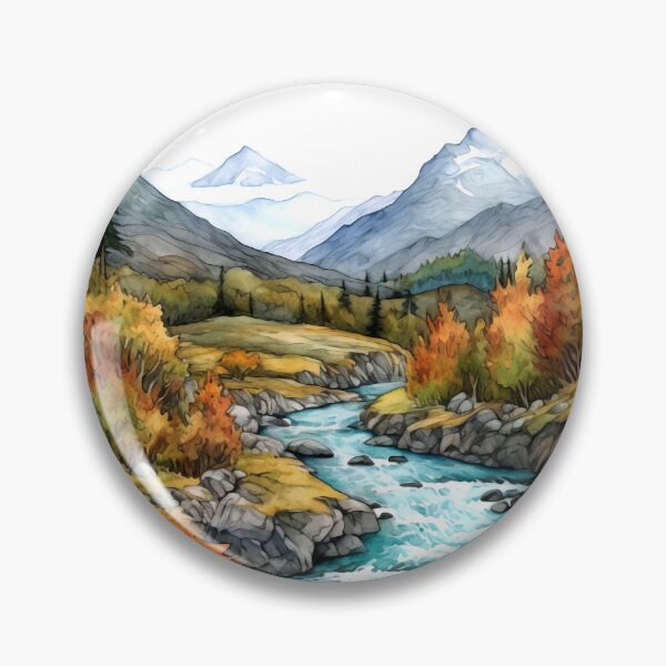 Item preview, Mountain Valley Clipart, Alpine Beauty, Majestic Peaks, Scenic Vista, Valley Serenity, Mountain Escape, Panoramic Views designed and sold by CoolorPaint.