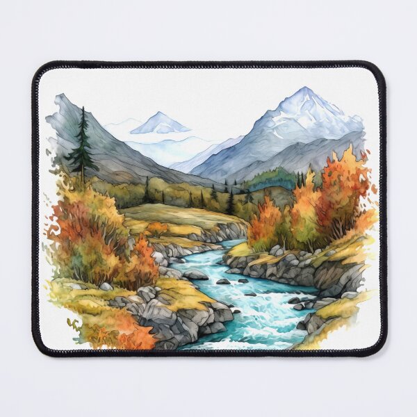 Item preview, Mountain Valley Clipart, Alpine Beauty, Majestic Peaks, Scenic Vista, Valley Serenity, Mountain Escape, Panoramic Views designed and sold by CoolorPaint.