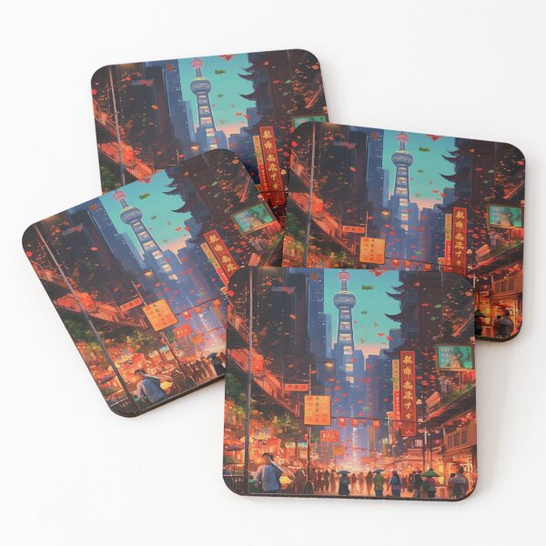 Item preview, A Japanese town scene  designed and sold by RedCosmos-.