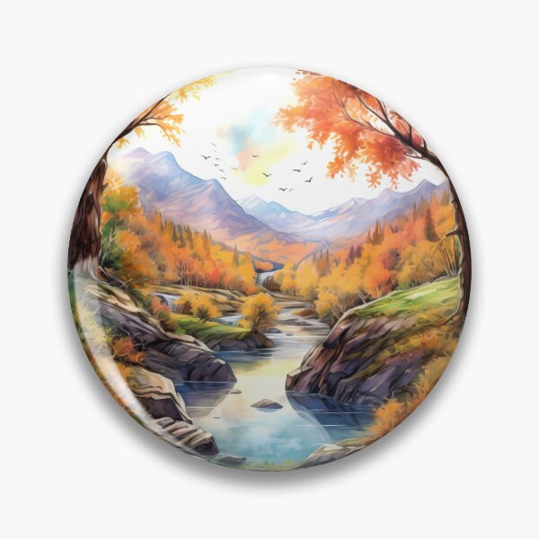 Item preview, Mountain Valley Clipart, Alpine Beauty, Majestic Peaks, Scenic Vista, Valley Serenity, Mountain Escape, Panoramic Views designed and sold by CoolorPaint.