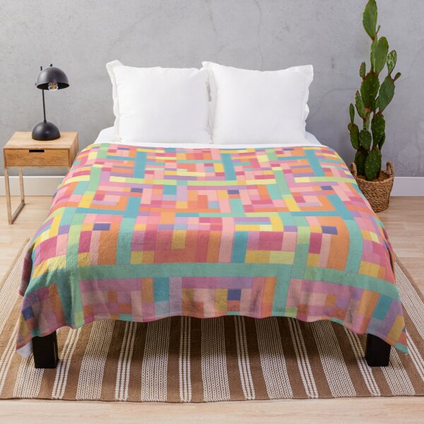 Artikelvorschau, Pixel Dreams: Whimsical Pixelation: Eine farbenfrohe Kreuzung von Geometrien entworfen und verkauft von PastelDelight.