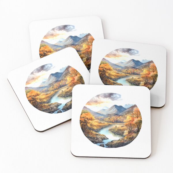 Item preview, Mountain Valley Clipart, Alpine Beauty, Majestic Peaks, Scenic Vista, Valley Serenity, Mountain Escape, Panoramic Views designed and sold by CoolorPaint.