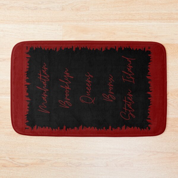 Item preview, NYC Skyline Aesthetic With 5 Boroughs - Deep Red designed and sold by PunjabanJatti.