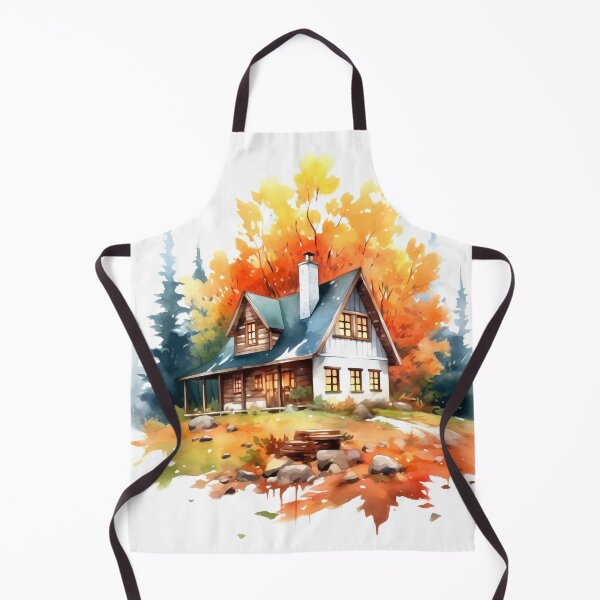 Item preview, Cozy Autumn Cottage Clipart, Fall Retreat, Autumnal Dwelling, Rustic Cosiness, Harvest Home, Seasonal Comfort, Warm Retreat designed and sold by CoolorPaint.