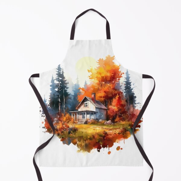 Item preview, Cozy Autumn Cottage Clipart, Fall Retreat, Autumnal Dwelling, Rustic Cosiness, Harvest Home, Seasonal Comfort, Warm Retreat designed and sold by CoolorPaint.