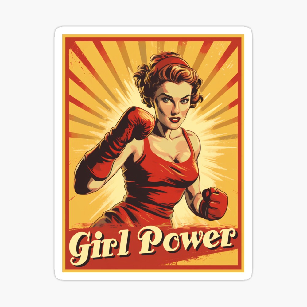 Female Power Retro Poster  Retro poster, Vintage posters decor, Vintage  posters