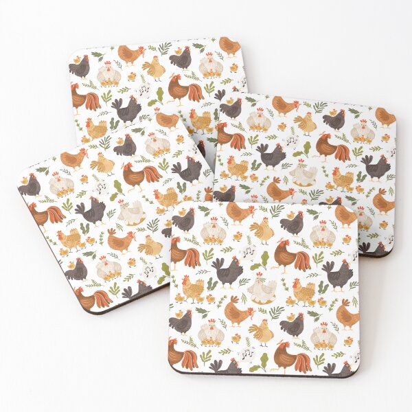 Item preview, Rooster Chicken And Hen Pattern designed and sold by TheCatmeow2000.