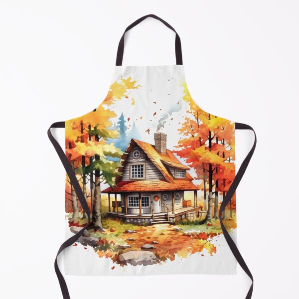 Item preview, Cozy Autumn Cottage Clipart, Fall Retreat, Autumnal Dwelling, Rustic Cosiness, Harvest Home, Seasonal Comfort, Warm Retreat designed and sold by CoolorPaint.