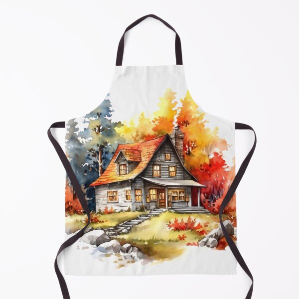 Item preview, Cozy Autumn Cottage Clipart, Fall Retreat, Autumnal Dwelling, Rustic Cosiness, Harvest Home, Seasonal Comfort, Warm Retreat designed and sold by CoolorPaint.