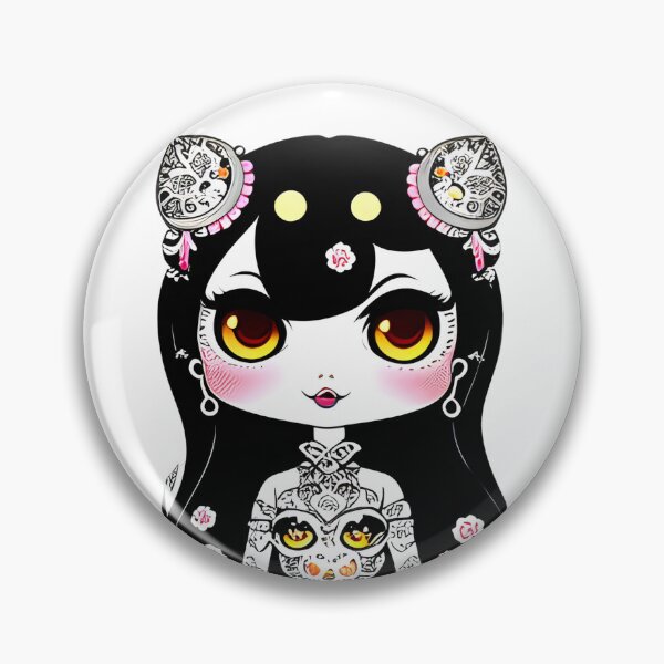 Item preview, Anime Girl - Black Hair Manga Fantasy designed and sold by DStudioArt.