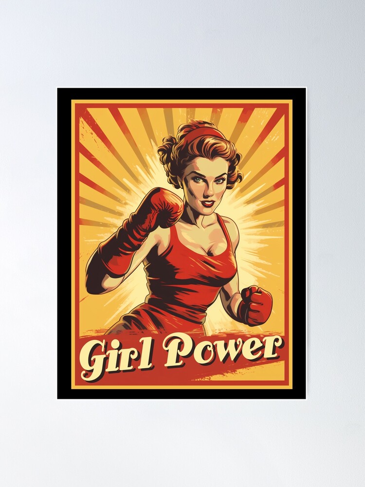 Female Power Retro Poster  Vintage posters decor, Retro poster