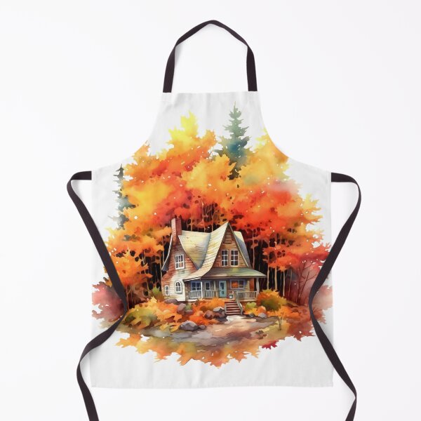 Item preview, Cozy Autumn Cottage Clipart, Fall Retreat, Autumnal Dwelling, Rustic Cosiness, Harvest Home, Seasonal Comfort, Warm Retreat designed and sold by CoolorPaint.