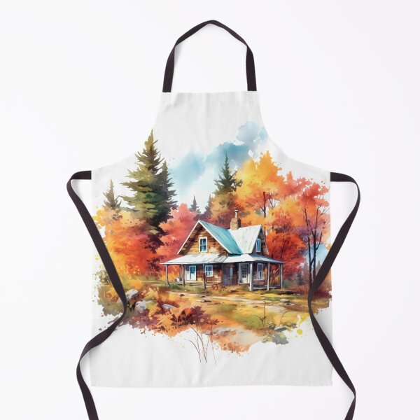 Item preview, Cozy Autumn Cottage Clipart, Fall Retreat, Autumnal Dwelling, Rustic Cosiness, Harvest Home, Seasonal Comfort, Warm Retreat designed and sold by CoolorPaint.
