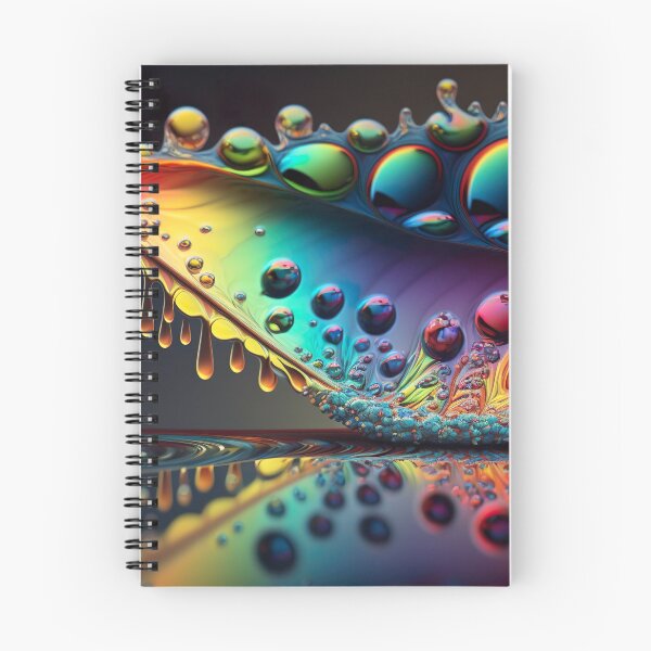 Item preview, Fractal digital artwork with rainbow colors and droplet patterns designed and sold by Pflugart.
