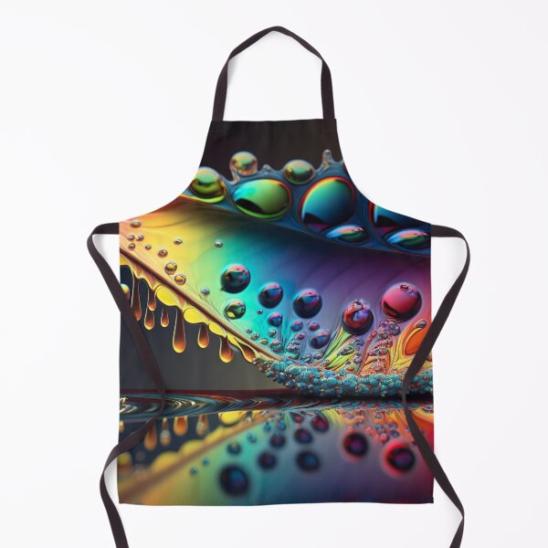 Item preview, Fractal digital artwork with rainbow colors and droplet patterns designed and sold by Pflugart.