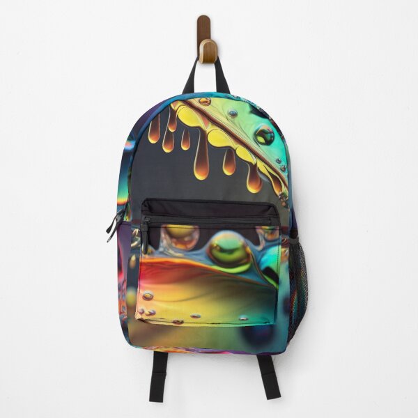 Item preview, Fractal digital artwork with rainbow colors and droplet patterns designed and sold by Pflugart.