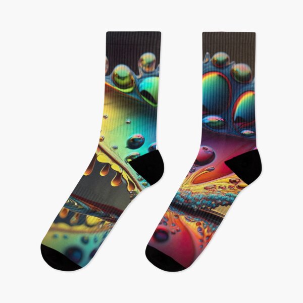 Item preview, Fractal digital artwork with rainbow colors and droplet patterns designed and sold by Pflugart.