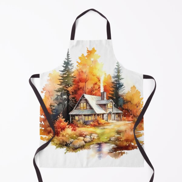 Item preview, Cozy Autumn Cottage Clipart, Fall Retreat, Autumnal Dwelling, Rustic Cosiness, Harvest Home, Seasonal Comfort, Warm Retreat designed and sold by CoolorPaint.