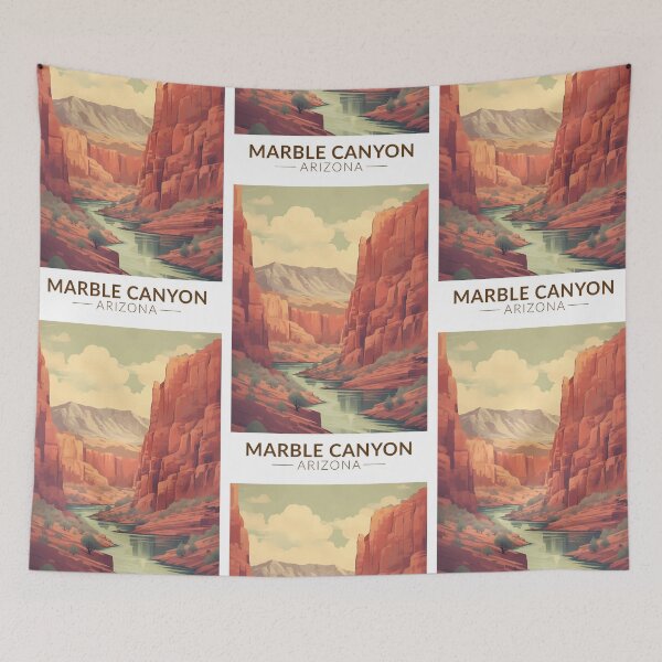 Item preview, Marble Canyon Arizona Travel Art Vintage designed and sold by KrisSidDesigns.