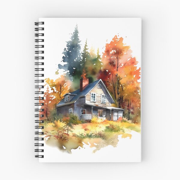 Item preview, Cozy Autumn Cottage Clipart, Fall Retreat, Autumnal Dwelling, Rustic Cosiness, Harvest Home, Seasonal Comfort, Warm Retreat designed and sold by CoolorPaint.