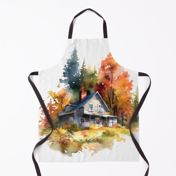 Item preview, Cozy Autumn Cottage Clipart, Fall Retreat, Autumnal Dwelling, Rustic Cosiness, Harvest Home, Seasonal Comfort, Warm Retreat designed and sold by CoolorPaint.