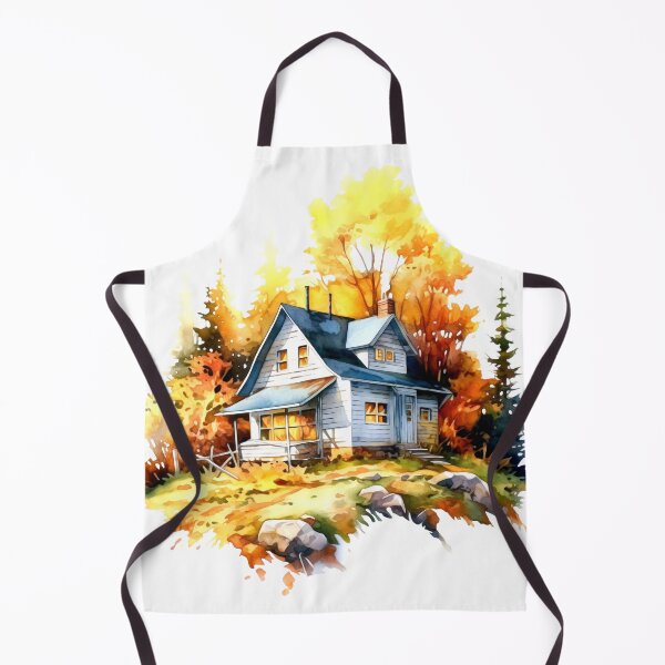 Item preview, Cozy Autumn Cottage Clipart, Fall Retreat, Autumnal Dwelling, Rustic Cosiness, Harvest Home, Seasonal Comfort, Warm Retreat designed and sold by CoolorPaint.