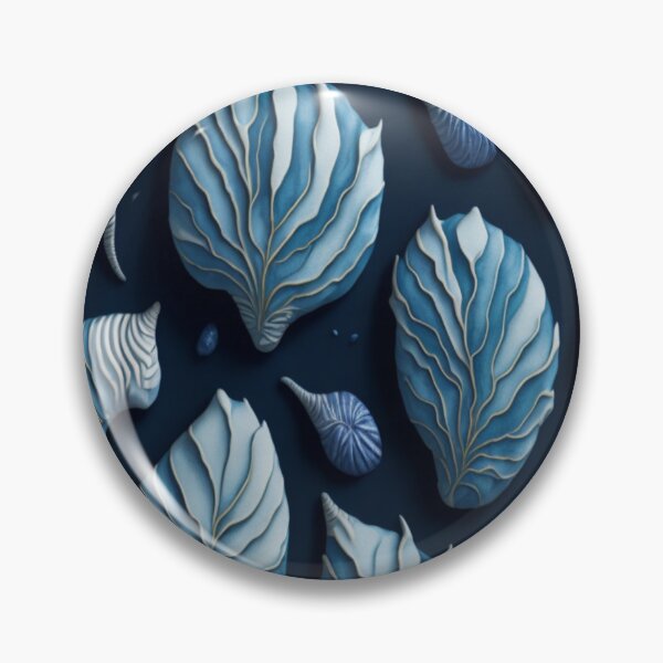 Item preview, Blue Seashells pattern designed and sold by TenderSoar.