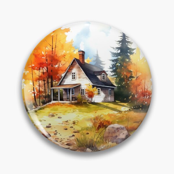 Item preview, Cozy Autumn Cottage Clipart, Fall Retreat, Autumnal Dwelling, Rustic Cosiness, Harvest Home, Seasonal Comfort, Warm Retreat designed and sold by CoolorPaint.