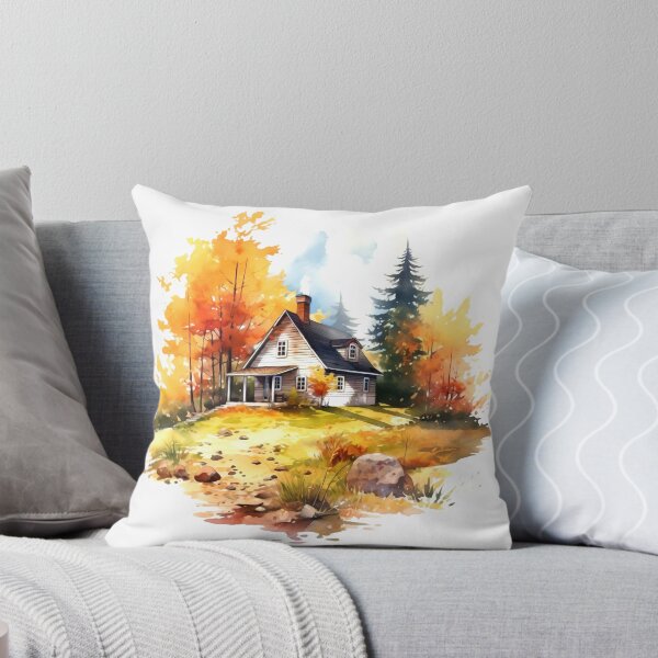 Item preview, Cozy Autumn Cottage Clipart, Fall Retreat, Autumnal Dwelling, Rustic Cosiness, Harvest Home, Seasonal Comfort, Warm Retreat designed and sold by CoolorPaint.