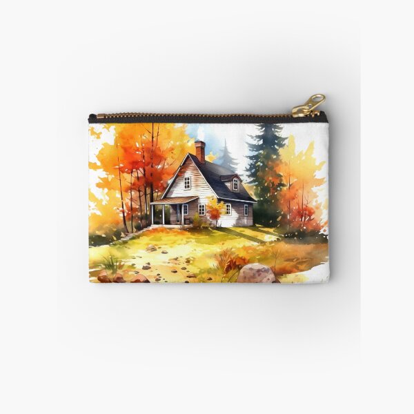 Item preview, Cozy Autumn Cottage Clipart, Fall Retreat, Autumnal Dwelling, Rustic Cosiness, Harvest Home, Seasonal Comfort, Warm Retreat designed and sold by CoolorPaint.