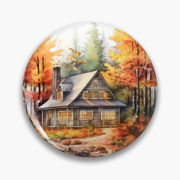 Item preview, Cozy Autumn Cottage Clipart, Fall Retreat, Autumnal Dwelling, Rustic Cosiness, Harvest Home, Seasonal Comfort, Warm Retreat designed and sold by CoolorPaint.