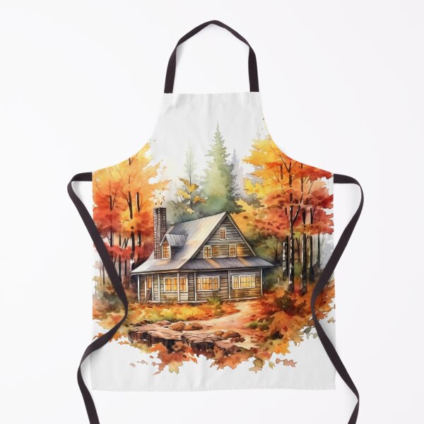 Item preview, Cozy Autumn Cottage Clipart, Fall Retreat, Autumnal Dwelling, Rustic Cosiness, Harvest Home, Seasonal Comfort, Warm Retreat designed and sold by CoolorPaint.