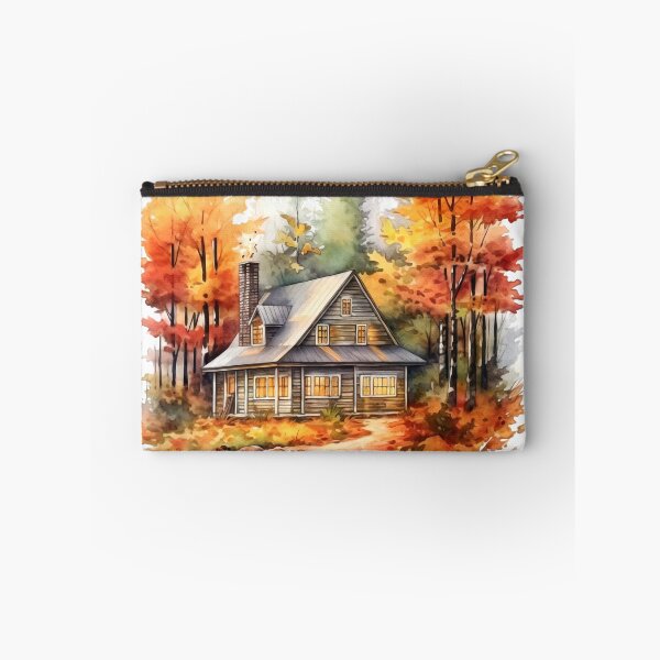 Item preview, Cozy Autumn Cottage Clipart, Fall Retreat, Autumnal Dwelling, Rustic Cosiness, Harvest Home, Seasonal Comfort, Warm Retreat designed and sold by CoolorPaint.