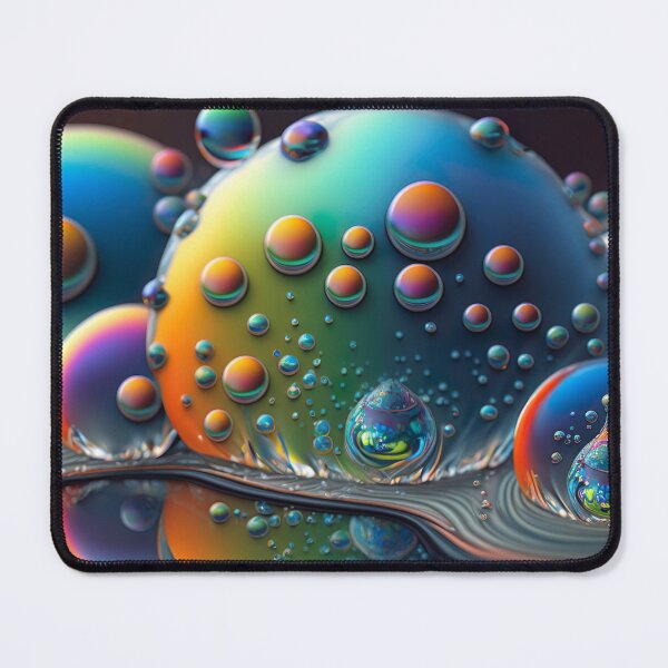 Item preview, Fractal digital artwork with rainbow colors and droplet patterns designed and sold by Pflugart.