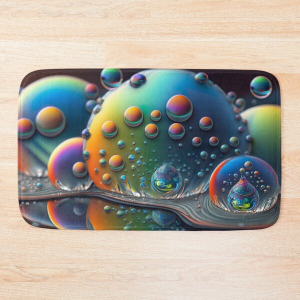 Item preview, Fractal digital artwork with rainbow colors and droplet patterns designed and sold by Pflugart.
