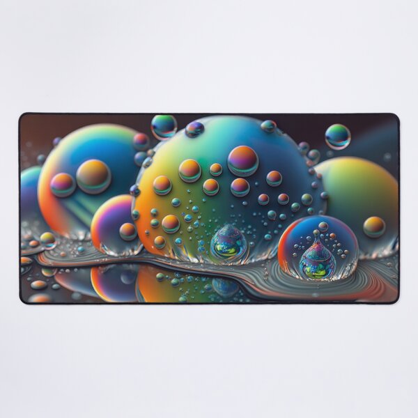 Item preview, Fractal digital artwork with rainbow colors and droplet patterns designed and sold by Pflugart.