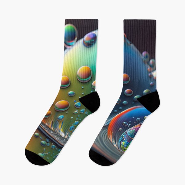 Item preview, Fractal digital artwork with rainbow colors and droplet patterns designed and sold by Pflugart.