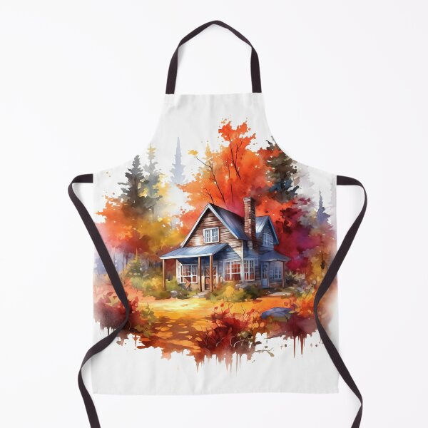 Item preview, Cozy Autumn Cottage Clipart, Fall Retreat, Autumnal Dwelling, Rustic Cosiness, Harvest Home, Seasonal Comfort, Warm Retreat designed and sold by CoolorPaint.